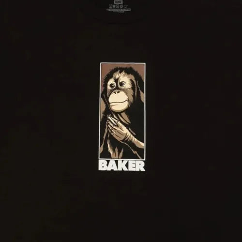 Baker Monkey Black T-Shirt Large