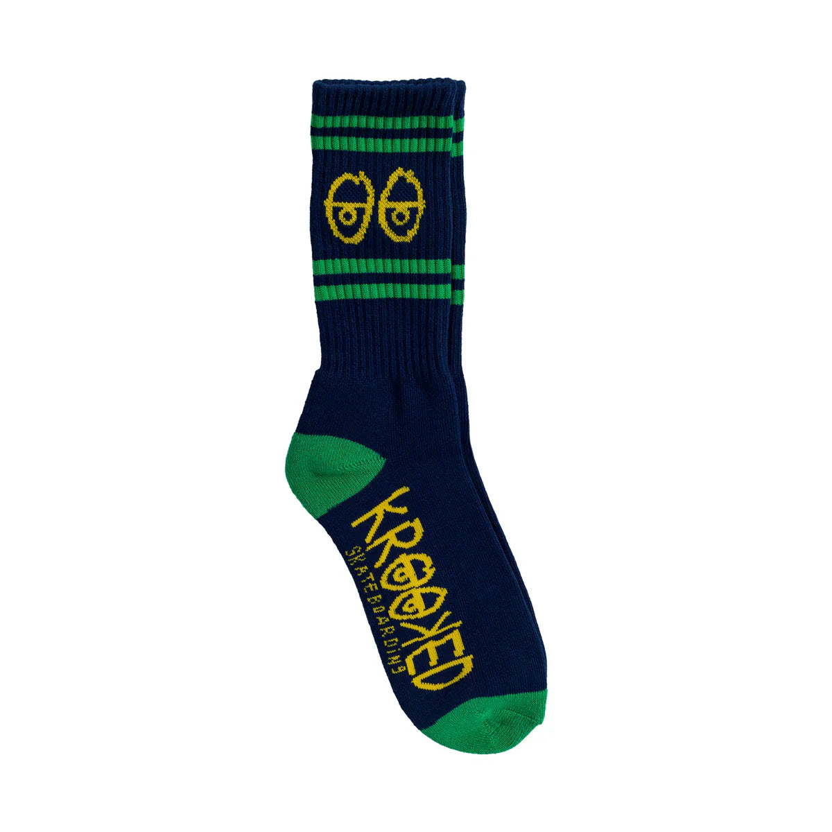 Krooked Blu/Grn Socks