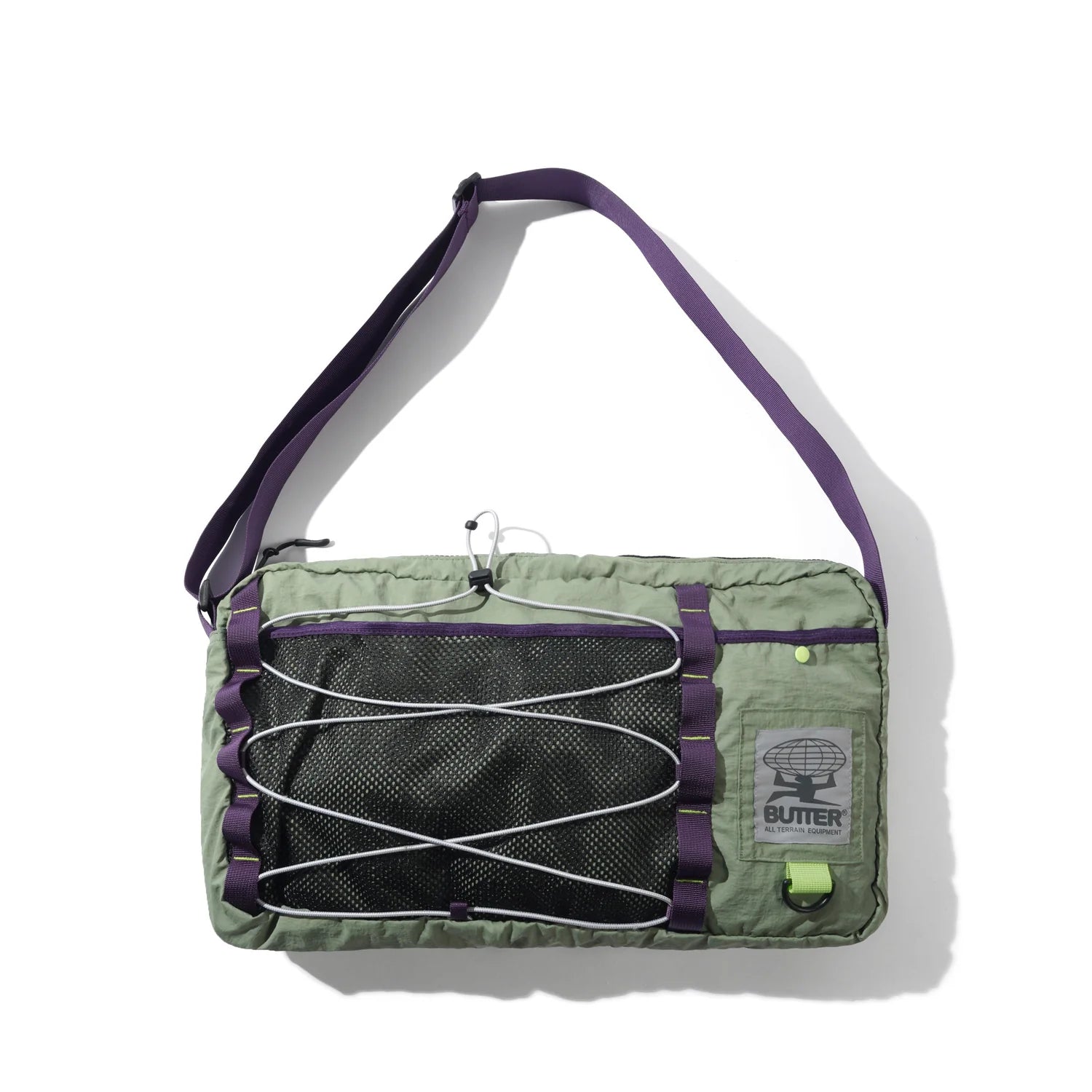 Butter express side bag sage/eggplant