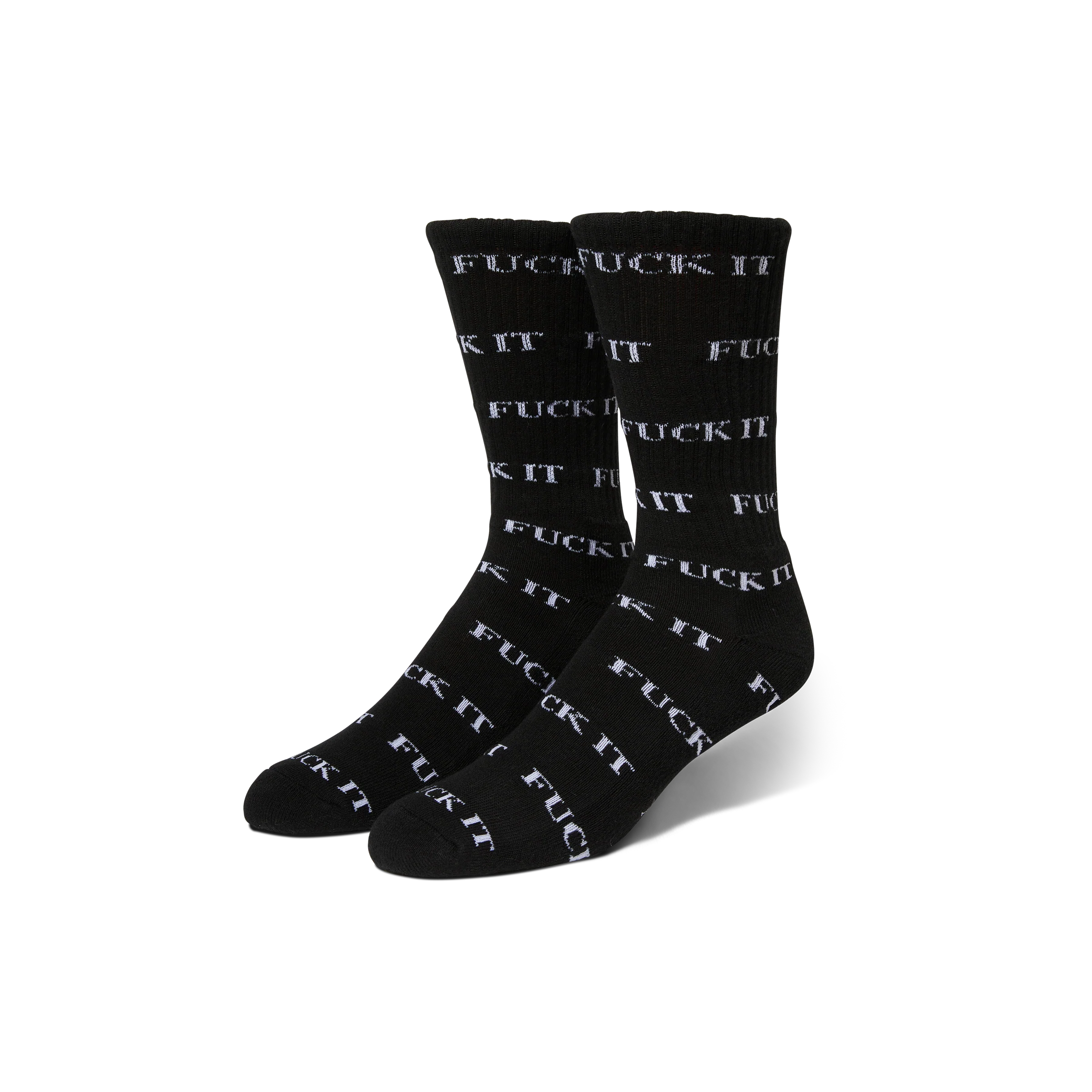 Huf Fuck It Sock Black