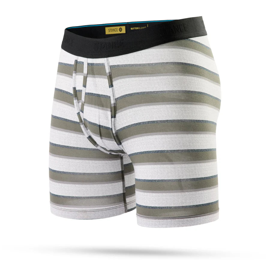 Stance Butter Blend Grey Striped Boxer Brief Medium