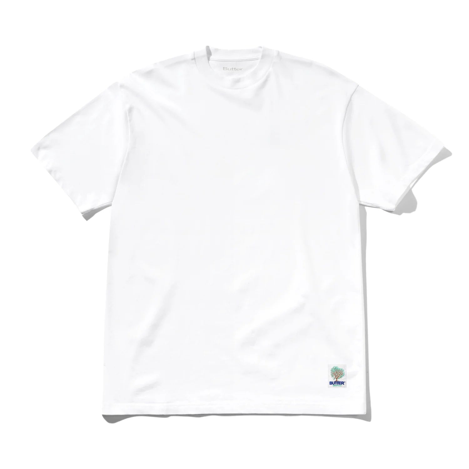 Butter organic white tee large