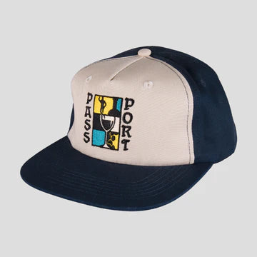 Passport Port blue/tan