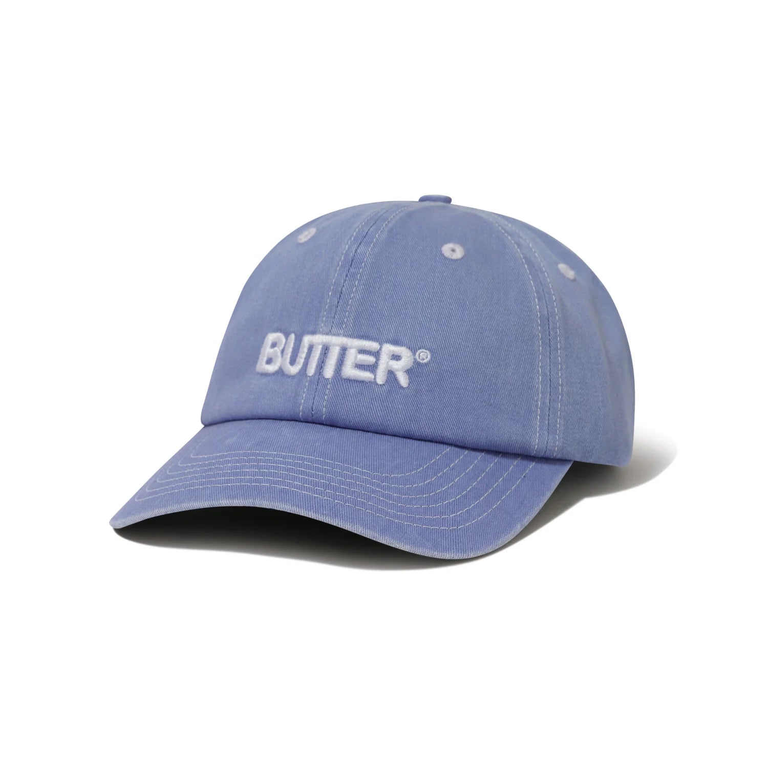 Butter rounded logo 6 panel sky blue