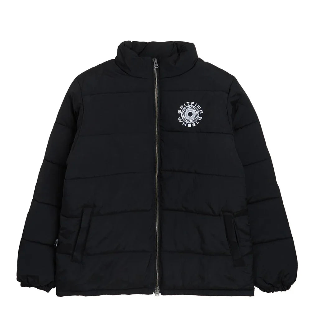 Spitfire Black Puffer Jacket Large