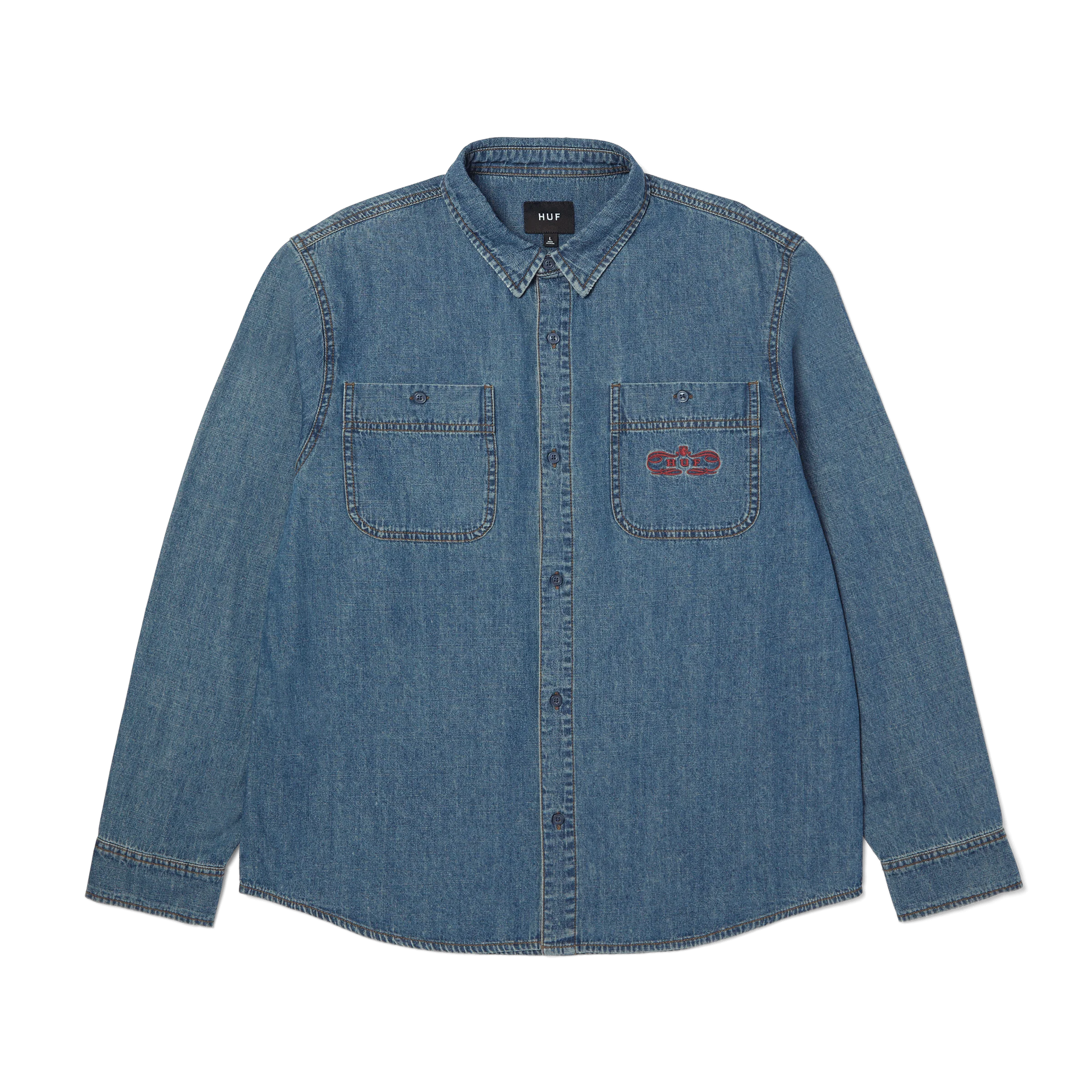 Huf denim shirt XL