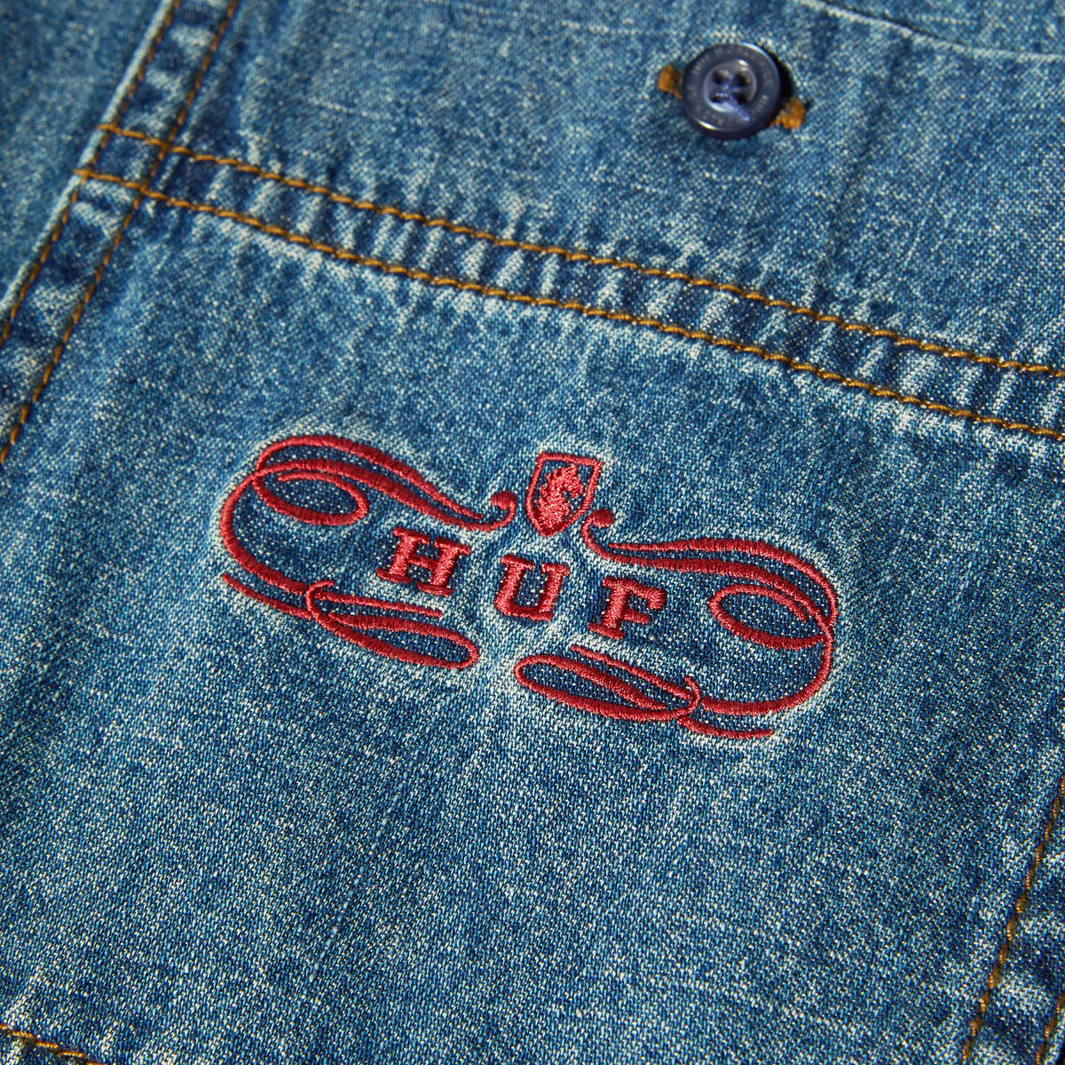 Huf denim shirt XL