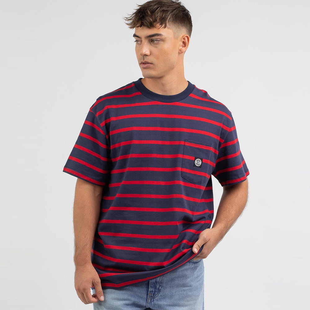 Independent Summit Stripe Pocket T-Shirt Medium